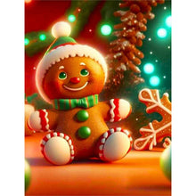 Load image into Gallery viewer, Christmas Cookie Man-Full Round Diamond Painting-30x40cm
