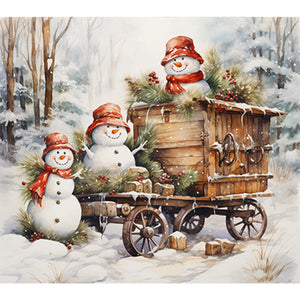 Christmas-Full Round Diamond Painting-45x40cm