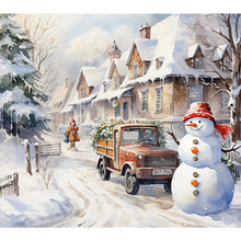 Load image into Gallery viewer, Christmas-Full Round Diamond Painting-45x40cm
