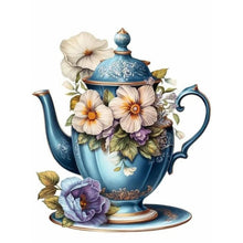Load image into Gallery viewer, Teacup Bouquet-Full Round Diamond Painting-30x40cm
