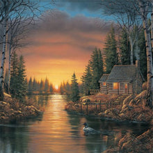 Load image into Gallery viewer, Rural Scene-Full Round Diamond Painting-30x30cm

