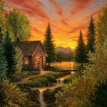 Load image into Gallery viewer, Rural Scene-Full Round Diamond Painting-30x30cm
