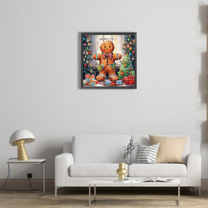 Snowman Cookies-Full Round Diamond Painting-40x40cm
