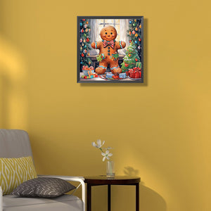 Snowman Cookies-Full Round Diamond Painting-40x40cm