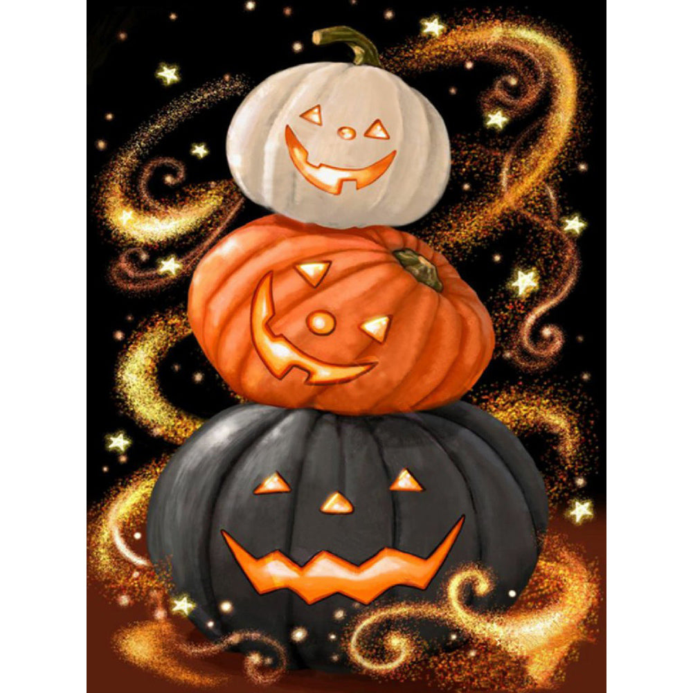 Magic Pumpkin-Full Round Diamond Painting-30x40cm