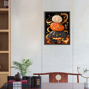 Magic Pumpkin-Full Round Diamond Painting-30x40cm