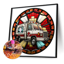 Load image into Gallery viewer, Ambulance-Full Round Diamond Painting-40x40cm
