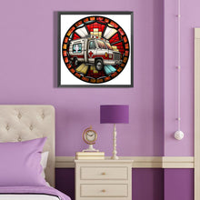 Load image into Gallery viewer, Ambulance-Full Round Diamond Painting-40x40cm
