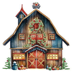 Christmas House-Partial Special Diamond Painting-30x30cm