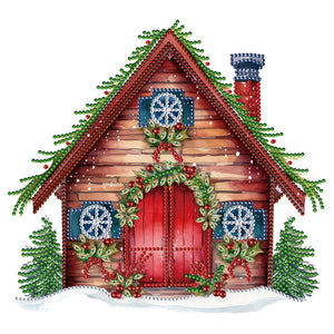 Christmas House-Partial Special Diamond Painting-30x30cm