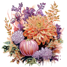 Load image into Gallery viewer, Autumn Pumpkin Sunflowers-Partial Special Diamond Painting-30x30cm
