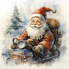 Load image into Gallery viewer, Santa Claus-Full Round Diamond Painting-40x40cm
