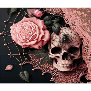Rose-Full Round Diamond Painting-50x60cm-Large Size