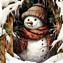 Load image into Gallery viewer, Christmas Snowman-Full Round Diamond Painting-40x40cm
