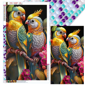 Bird-Full Round Diamond Painting-40x70cm-Large Size