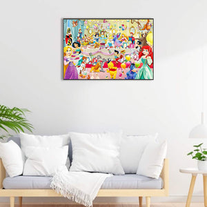 Cartoon Mouse-Full Round Diamond Painting-60x40cm-Large Size