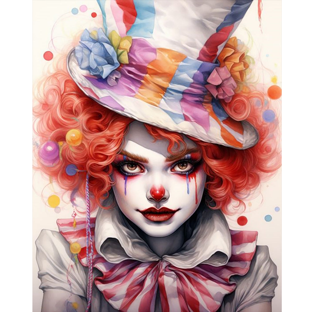 Harley Quinn-Full Round Diamond Painting-40x50cm