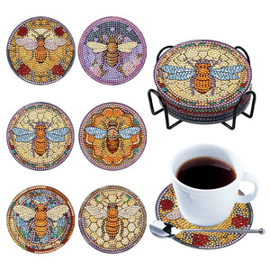 6PCS Stained Glass Our Lady-Diamond Painting Coaster