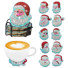 Load image into Gallery viewer, 10PCS Christmas-Wooden Diamond Painting Coaster
