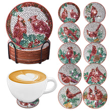 Load image into Gallery viewer, 10PCS Christmas-Wooden Diamond Painting Coaster
