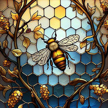 Load image into Gallery viewer, Bee-Full Round Diamond Painting-40x40cm
