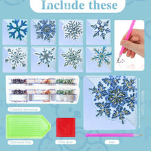 Load image into Gallery viewer, 8Pcs/Set-Snowflake-Diamond Corner Cover Bookmark
