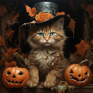 Halloween-Full Round Diamond Painting-40x40cm