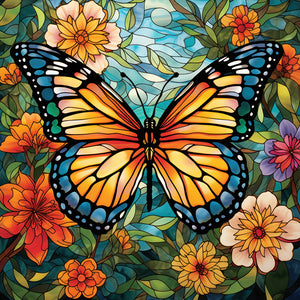 Butterfly-Full Round Diamond Painting-30x30cm