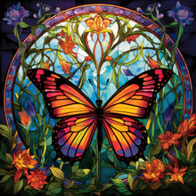 Load image into Gallery viewer, Butterfly-Full Round Diamond Painting-30x30cm
