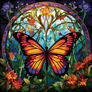 Butterfly-Full Round Diamond Painting-30x30cm