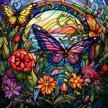 Load image into Gallery viewer, Butterfly-Full Round Diamond Painting-30x30cm

