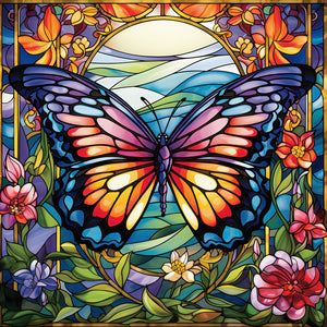 Butterfly-Full Round Diamond Painting-30x30cm