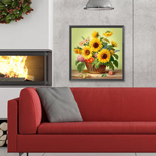 Load image into Gallery viewer, Sunflower-Full Round Diamond Painting-30x30cm
