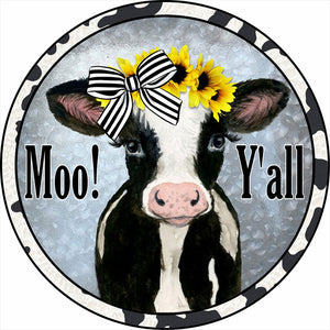 Dairy Cow-Full Round Diamond Painting-30x30cm