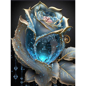 Crystal Flower-Full Round Diamond Painting-30x40cm