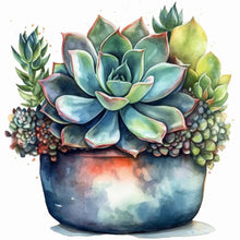 Load image into Gallery viewer, Succulent Plants-Full Round Diamond Painting-30x30cm
