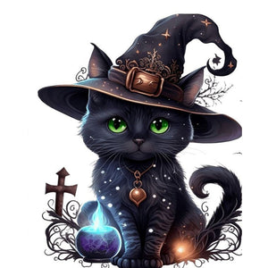 Halloween-Full Round Diamond Painting-40x50cm