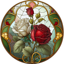 Load image into Gallery viewer, Flower-Full Round Diamond Painting-30x30cm
