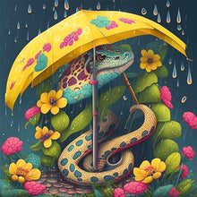 Load image into Gallery viewer, Umbrella Animal Hedgehog-Full Round Diamond Painting-30x30cm
