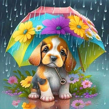 Load image into Gallery viewer, Umbrella Animal Hedgehog-Full Round Diamond Painting-30x30cm
