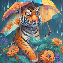 Load image into Gallery viewer, Umbrella Animal Hedgehog-Full Round Diamond Painting-30x30cm
