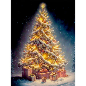 Christmas Tree-Full Round Diamond Painting-30x40cm