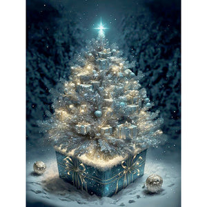 Christmas Tree-Full Round Diamond Painting-30x40cm