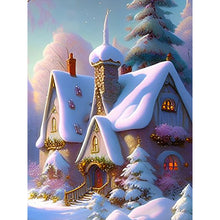 Load image into Gallery viewer, Snowy Scenery-Full Round Diamond Painting-30x40cm
