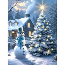 Load image into Gallery viewer, Christmas Winter Snowman-Full Round Diamond Painting-30x40cm
