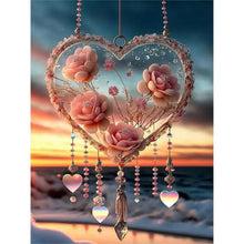 Load image into Gallery viewer, Snow Love Heart-Full Round Diamond Painting-30x40cm
