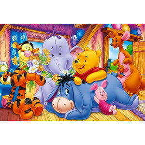 Winnie The Pooh-Full Round Diamond Painting-40x60cm-Large Size