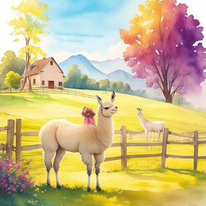 Farm Animals-Full Round Diamond Painting-30x30cm