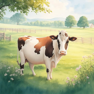 Farm Animals-Full Round Diamond Painting-30x30cm