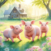 Load image into Gallery viewer, Farm Animals-Full Round Diamond Painting-30x30cm
